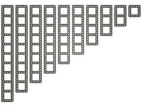 square sort brackets compatible lego bracket 3d print model - Mito3D