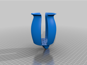 copo suporte 1 polegada diâmetro trilho barco vela 3d print model - Mito3D