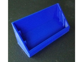 business card holder slope dividers buisness buisnesscardholder desk office organization 3d print model - Mito3D