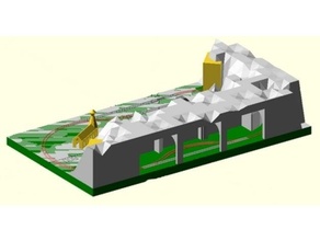 Mikro Diorama Modell Zug Netzwerk Design 3d print model - Mito3D