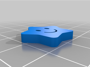 bouton étoile 3d print model - Mito3D
