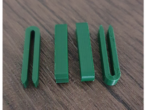 2 mm large clips agrafe 3d print model - Mito3D