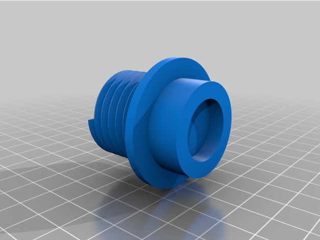 umbrella threaded support mount 3D print model - Mito3D