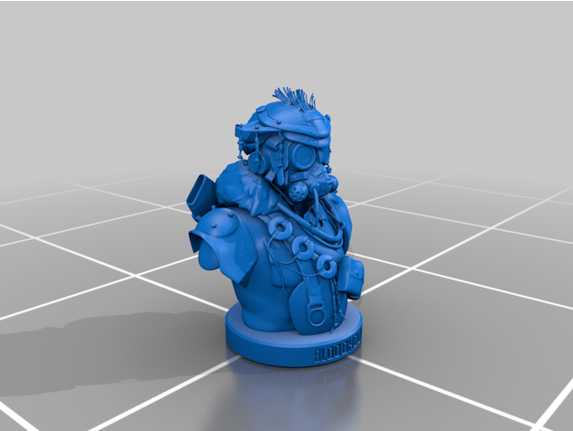 bloodhound bust apex legends 3D print model - Mito3D