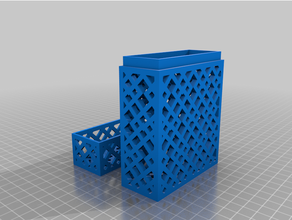 customized playing card box 3d print model - Mito3D