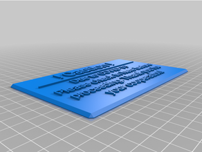 corrected sign customized 3d print model - Mito3D