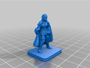 heroquest female elf unarmed 3d print model - Mito3D