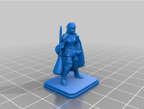 heroquest female elf short sword starting equipment replaced heroquest 3d print model - Mito3D