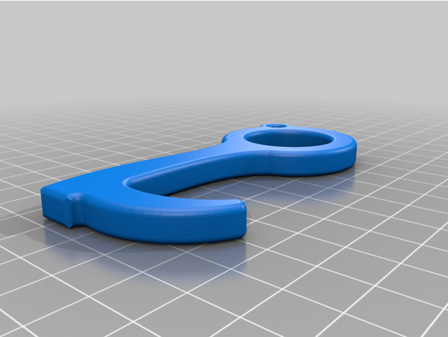 porta Tirare pulsante covid 19 covid19 covidkey tirare portachiavi 3D print model - Mito3D