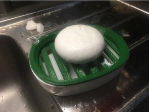 sapone piatto griglia versare porte savon 3d print model - Mito3D