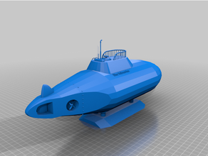 azul submarino 3d print model - Mito3D