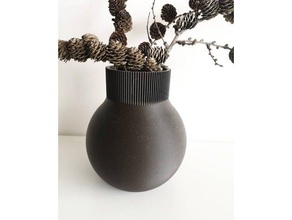 Vase 3dklubben Dekor Dekoration Blume Topf Innere 3d print model - Mito3D