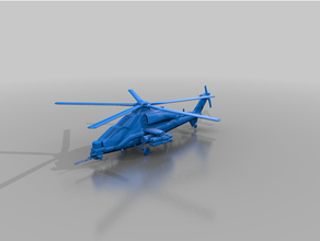 turc t129 attaque hélicoptère 3d print model - Mito3D