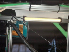 klips ışık şerit kanal 20mm ekstrüzyon 3d yazıcı parçalar baskı Aksesuarlar aksesuar 3d print model - Mito3D