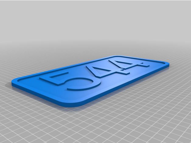 personalizado rua placa 3D print model - Mito3D