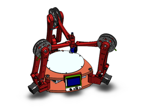 basılı parçalar ters delta robot 3d print model - Mito3D
