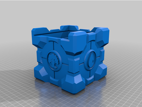 mtg mana companion cube double deck commander box - fixed 3d print model - Mito3D