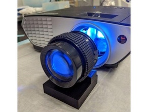 lentille monter estink 2000 lumens projecteur comportement science xénope 3d print model - Mito3D