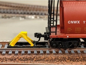 n-scale track bumper 1 160 1160 model railroad trains models scale 3d print model - Mito3D