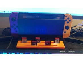nintendo switch dock game holder games 3d print model - Mito3D