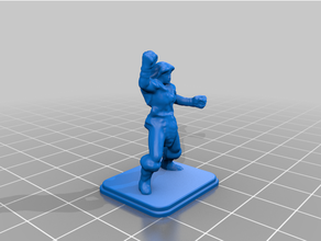 kahraman kadın barbar silahsız 3d print model - Mito3D