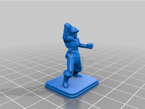 kahraman kadın barbar kask silahsız 3d print model - Mito3D