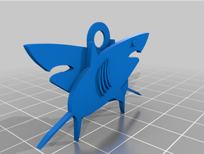 requin Collier 3d print model - Mito3D