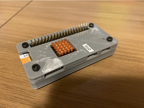 slim pi case gpio pins heat sink raspberry 3d print model - Mito3D
