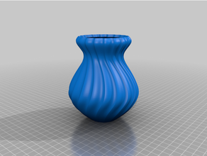 spirale vaso fiore madri giorno modalità 3d print model - Mito3D