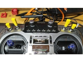 transmitter switch sleeves taranis jumper futaba etc 3d print model - Mito3D