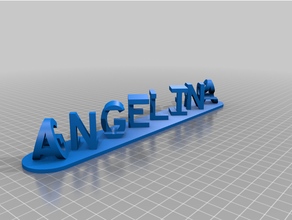 angelina glitterson customizer customized 3d print model - Mito3D