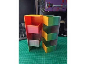 folding box 3d printing container cool hardware storage 3d print model - Mito3D