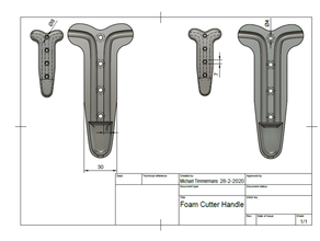 Hand gehaltenen Schaum Cutter 3d print model - Mito3D