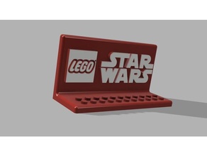 Lego stella guerre cartello mattone 3d print model - Mito3D