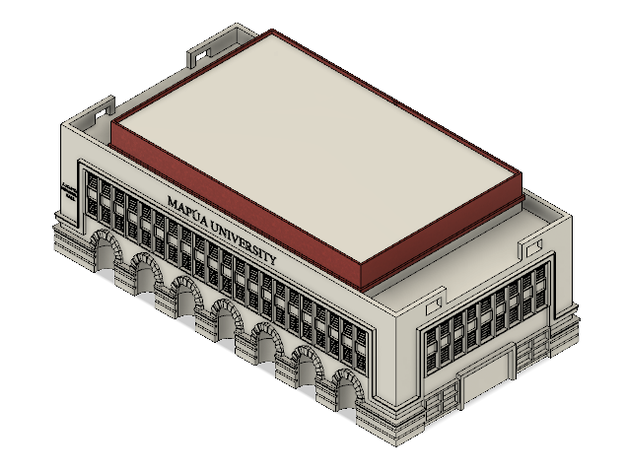 Mapua Universität Administrator Gebäude Manila mmeadeinmapua Philippinen 3D print model - Mito3D