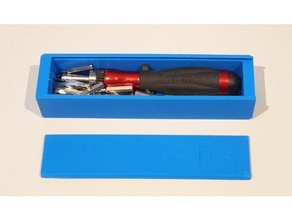 precision screwdriver box lid - 145mm 35mm 28mm 3d print model - Mito3D