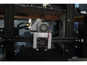 creality ender 3 direct drive mount bigger fan ducts 3d print model - Mito3D