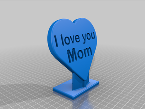 mother's day plaque stand mothers 3d print model - Mito3D