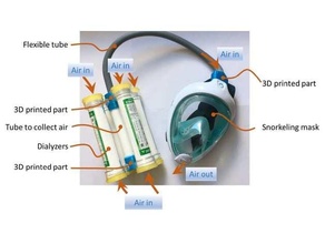 hemodialyzer breathing filter 3d print model - Mito3D