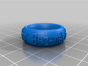 customized tetestxt ring bracelet crown 3d print model - Mito3D