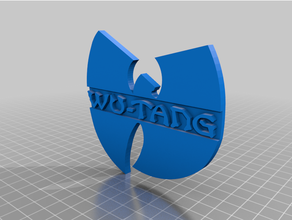 wu tang logo 3d print model - Mito3D