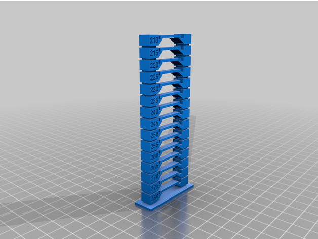 customized bettasedfer temperature tower 3D print model - Mito3D