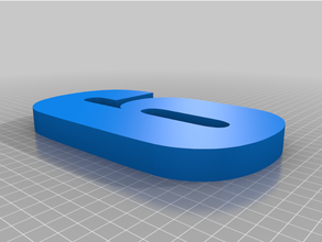 back-lit back-lightable house numbers impact font 10 inch 3d print model - Mito3D