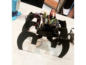 hexápodo arduino revisado 3 dof costo eficaz 3d print model - Mito3D