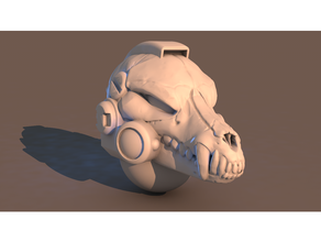 lobo cráneo terror tropas espacio casco miniaturas miniatura saqueador Lobos marina mesa martillo guerra 40k wh40k 3d print model - Mito3D