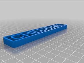 customized street number sign 3d print model - Mito3D