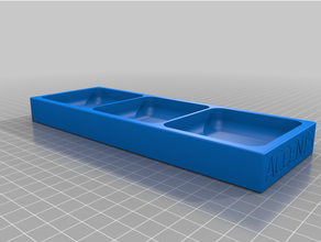 personalizado magnético scraccentsew bandeja caja Opcional tapa 3d print model - Mito3D