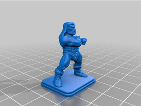 heroquest barbarian unarmed 3d print model - Mito3D