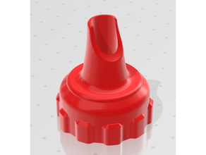 plastico botella gorra canalón bec versour verter bouteille plastio 3d print model - Mito3D