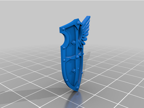 scudo braccio tetro angeli 3d print model - Mito3D